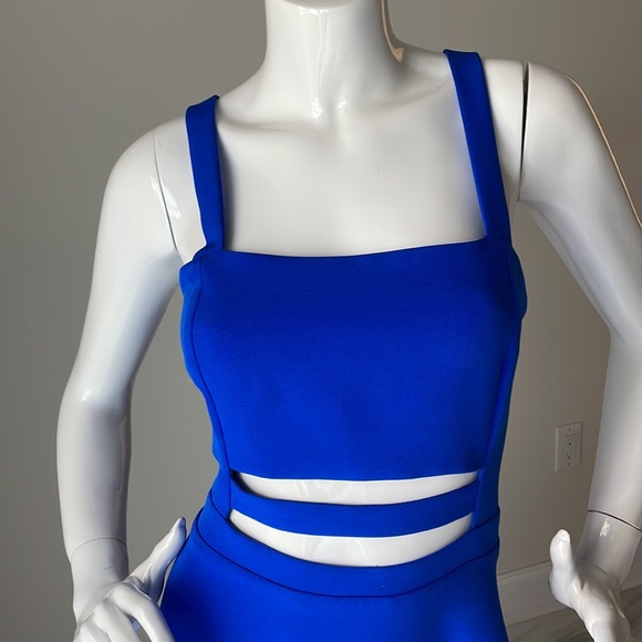 Express Cobalt Blue Cutout Dress Size 10. - Picture 3 of 11